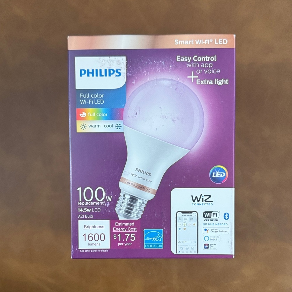 Philips Wi-Fi 100w LED Multicolored Bulb - Picture 5 of 8